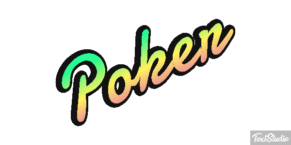 Poker Efeito do texto