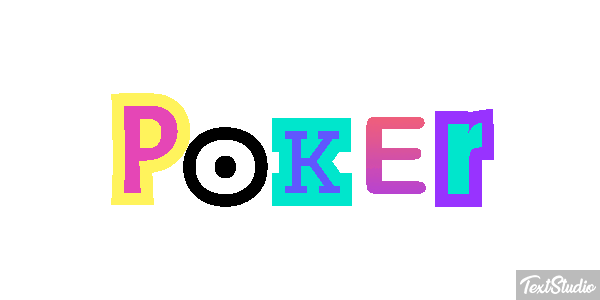 Poker Efeito do texto