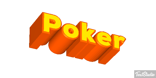 Poker Efeito do texto