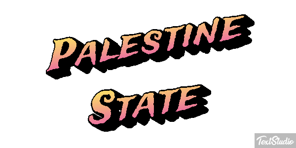 Palestine State Text effect