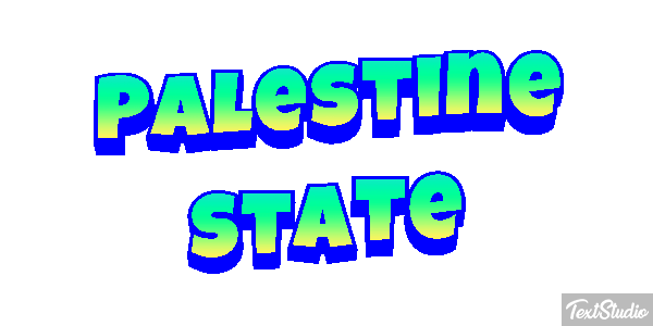 Palestine State Text effect