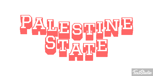 Palestine State Text effect