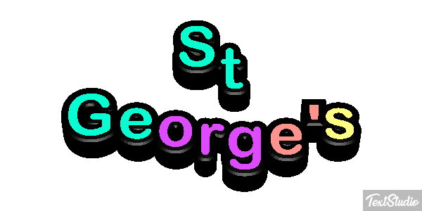 St George's Effetto testo
