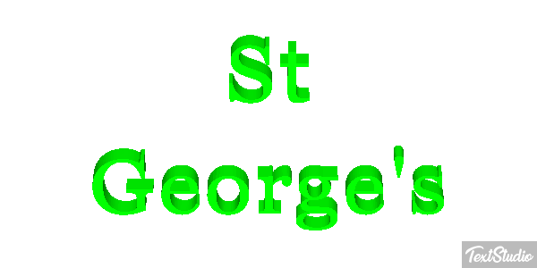 St George's Effetto testo
