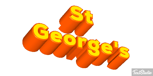 St George's Effetto testo