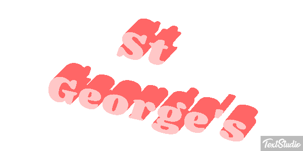 St George's Effetto testo