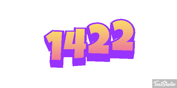 1422 Text effect