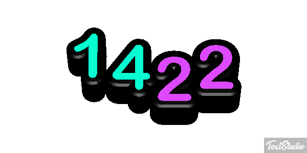1422 Text effect