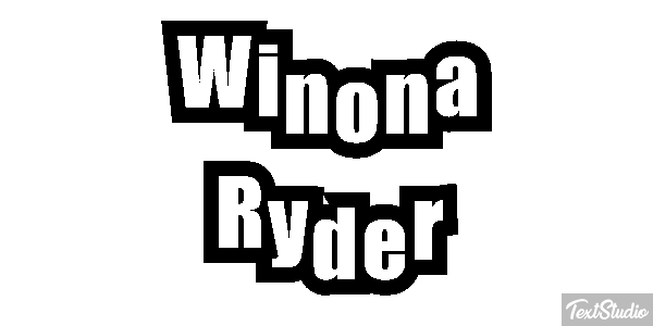Winona Ryder Text effect