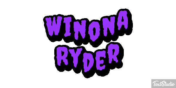 Winona Ryder Text effect