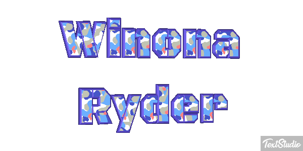 Winona Ryder Text effect