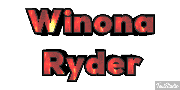 Winona Ryder Text effect