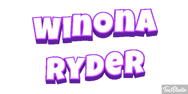 Winona Ryder Text effect
