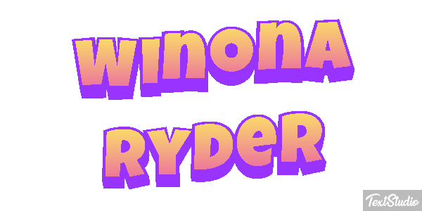 Winona Ryder Text effect