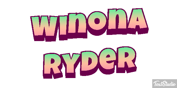 Winona Ryder Text effect