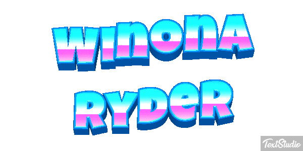Winona Ryder Text effect