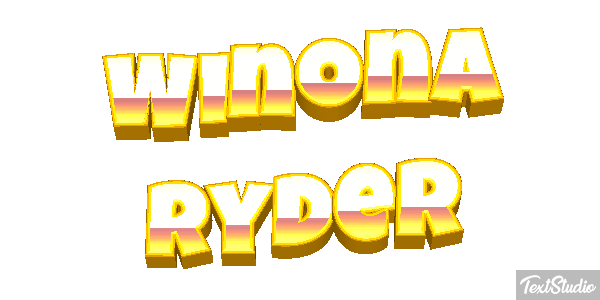 Winona Ryder Text effect