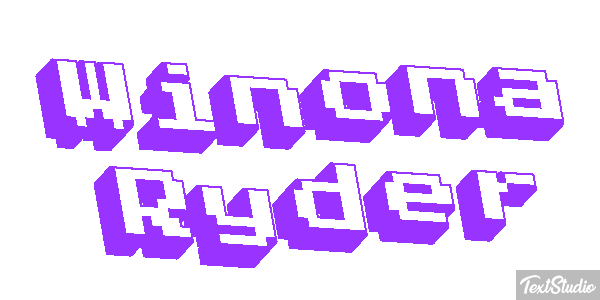 Winona Ryder Text effect