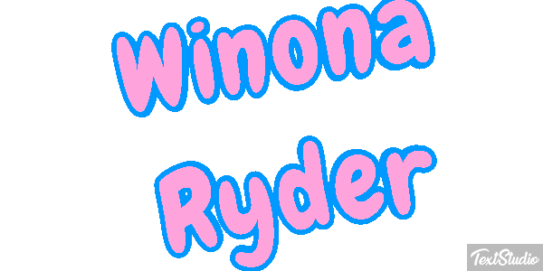 Winona Ryder Text effect