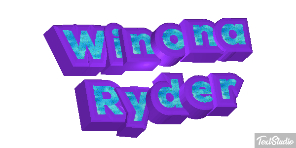 Winona Ryder Text effect