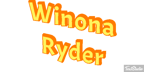 Winona Ryder Text effect