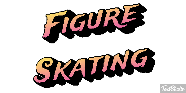 Figure Skating Text effect