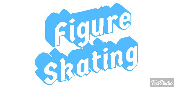 Figure Skating Text effect