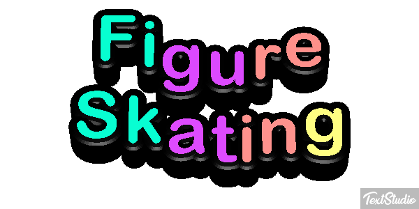 Figure Skating Text effect