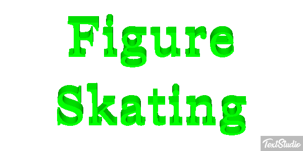 Figure Skating Text effect