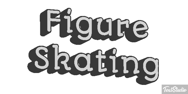 Figure Skating Text effect