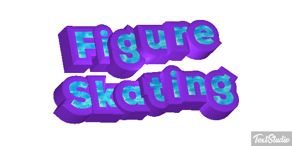 Figure Skating Text effect