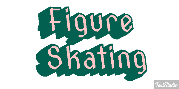 Figure Skating Text effect