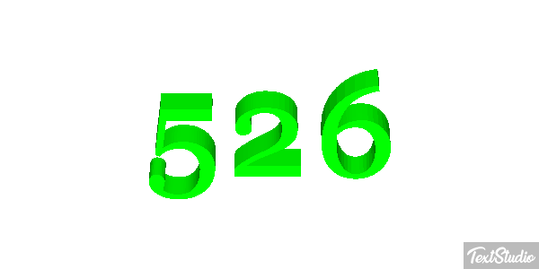 526 Texteffekt