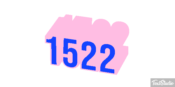 1522 Text effect