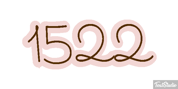 1522 Text effect
