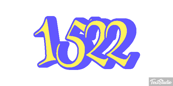 1522 Text effect
