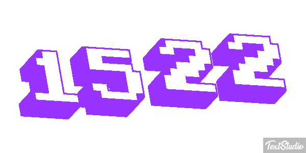 1522 Text effect
