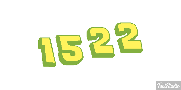 1522 Text effect