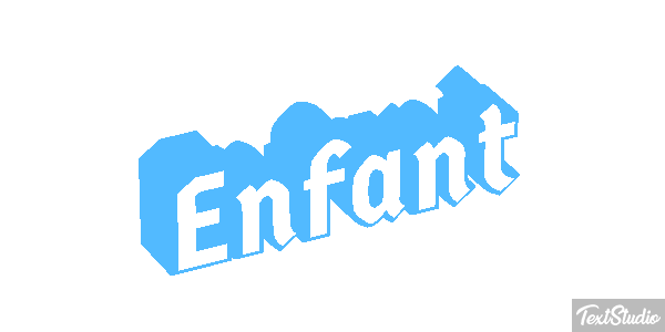 Enfant Texteffekt