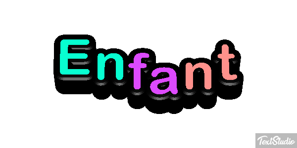 Enfant Texteffekt