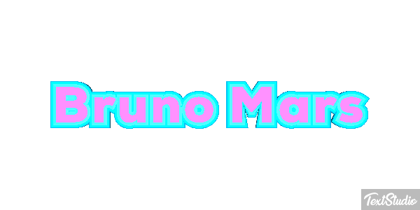 Bruno Mars Text effect