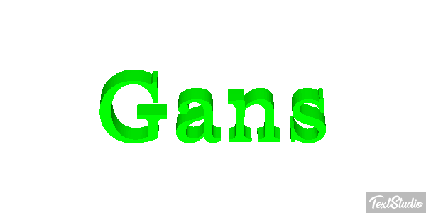Gans Text effect