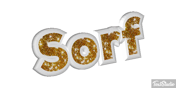 Sörf Efecto de texto