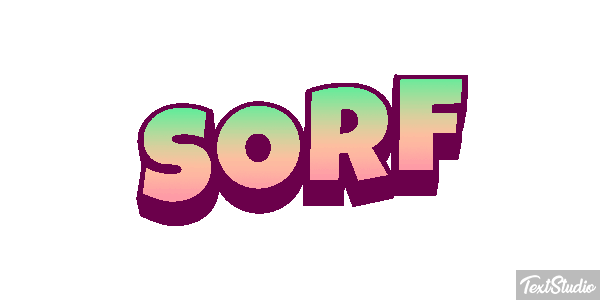 Sörf Efecto de texto