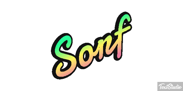 Sörf Efecto de texto