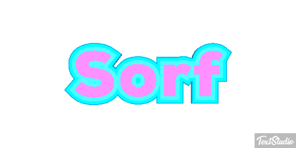 Sörf Efecto de texto