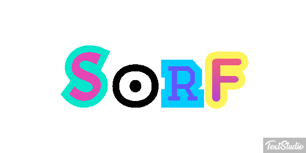 Sörf Efecto de texto