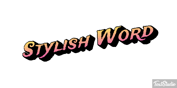 Stylish Word Effetto testo