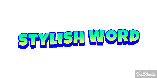 Stylish Word Effetto testo