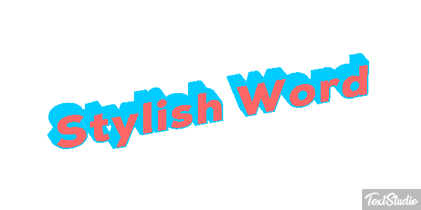Stylish Word Effetto testo
